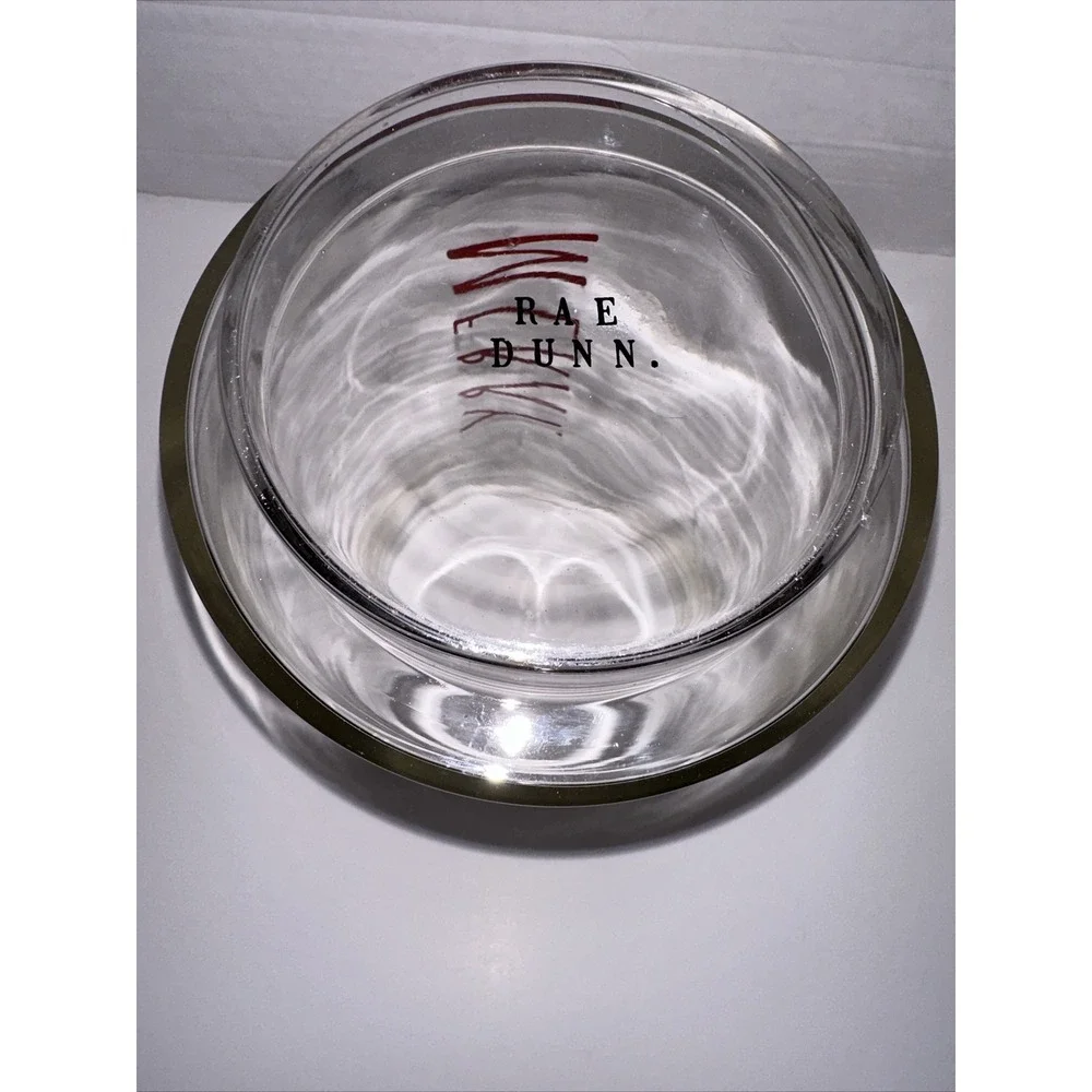 Rae Dunn Merry Glass Hurricane Candle Holder Vase Red Christmas Holiday Decor‎